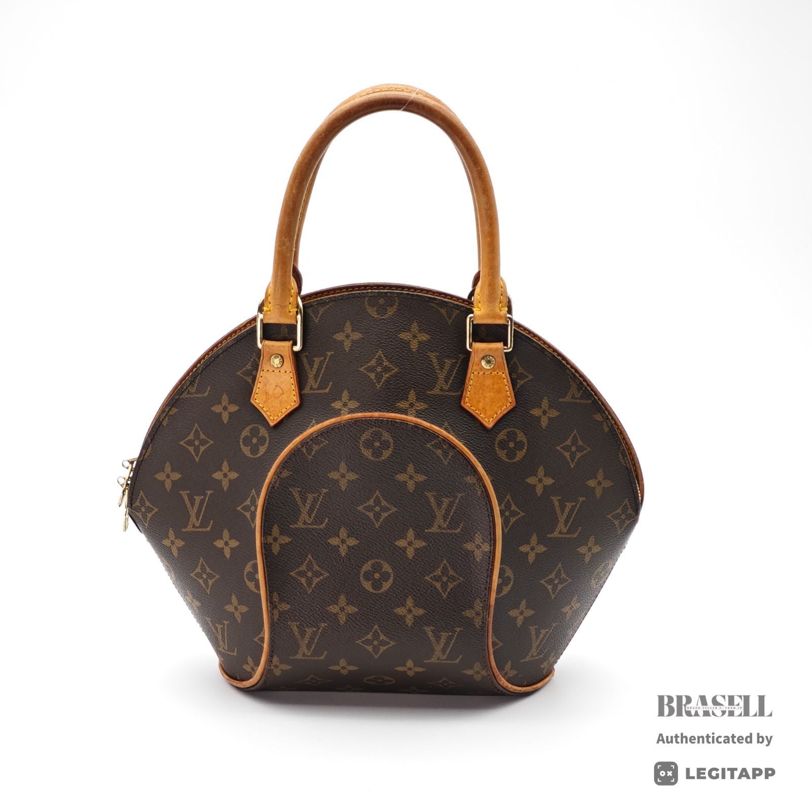 LOUIS VUITTON Ellipse PM Monogram Canvas Brown Handbag M51127 【ImportFeeFREE】