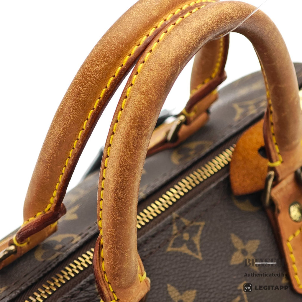 LOUIS VUITTON Speedy 25 M41528 Hand Bag Monogram Canvas Brown 【ImportFeeFREE】