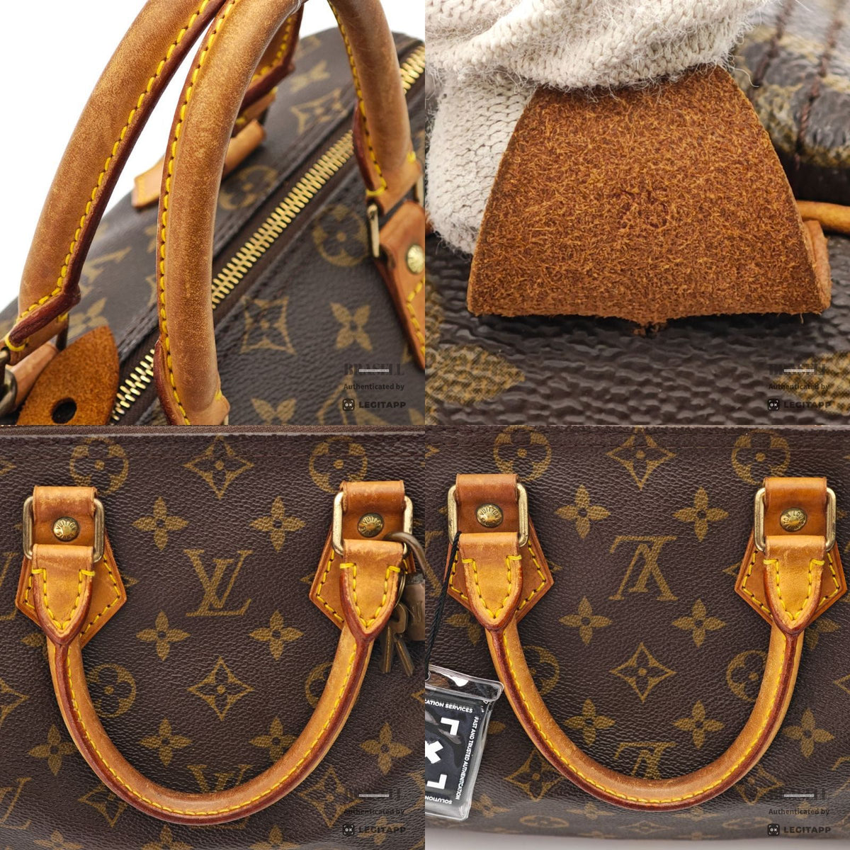 LOUIS VUITTON Speedy 25 M41528 Hand Bag Monogram Canvas Brown 【ImportFeeFREE】