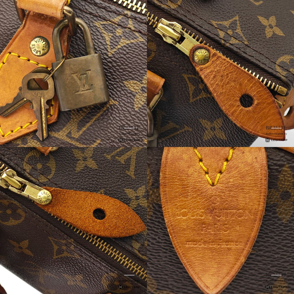 LOUIS VUITTON Speedy 25 M41528 Hand Bag Monogram Canvas Brown 【ImportFeeFREE】