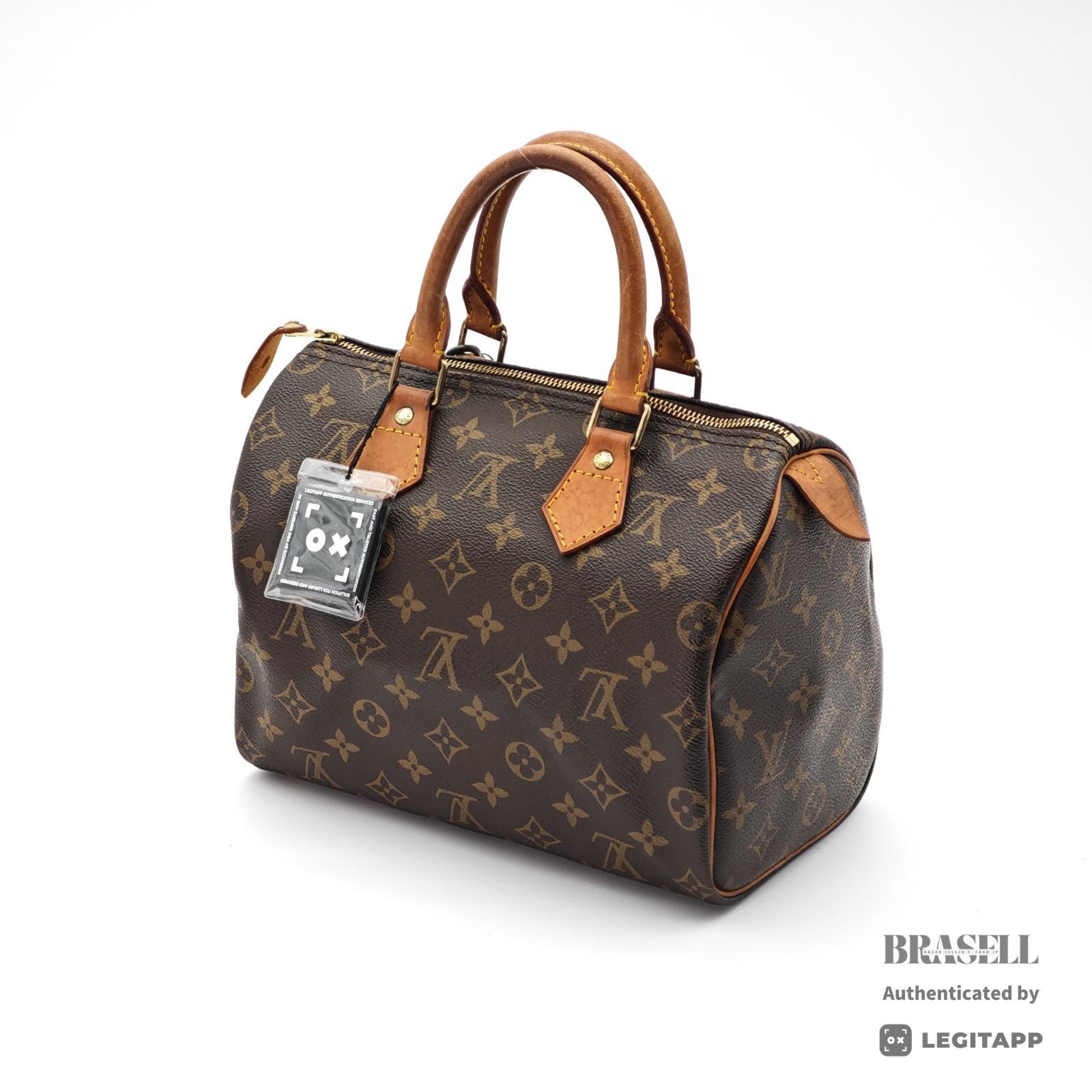 LOUIS VUITTON Speedy 25 M41528 Hand Bag Monogram Canvas Brown 【ImportFeeFREE】