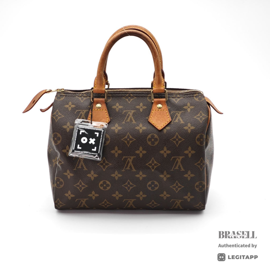 LOUIS VUITTON Speedy 25 M41528 Hand Bag Monogram Canvas Brown 【ImportFeeFREE】