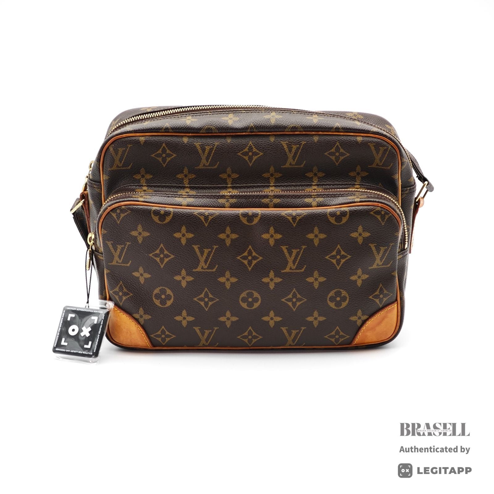 LOUIS VUITTON Nil Monogram Canvas Brown Shoulder Bag M45244 【ImportFeeFREE】