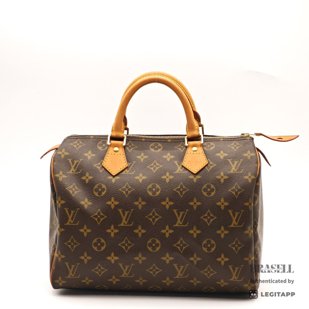 LOUIS VUITTON Speedy 30 M41108 Hand Bag Monogram Canvas Brown 【ImportFeeFREE】