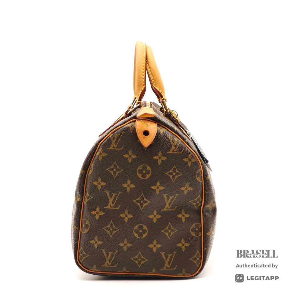 LOUIS VUITTON Speedy 30 M41108 Hand Bag Monogram Canvas Brown 【ImportFeeFREE】
