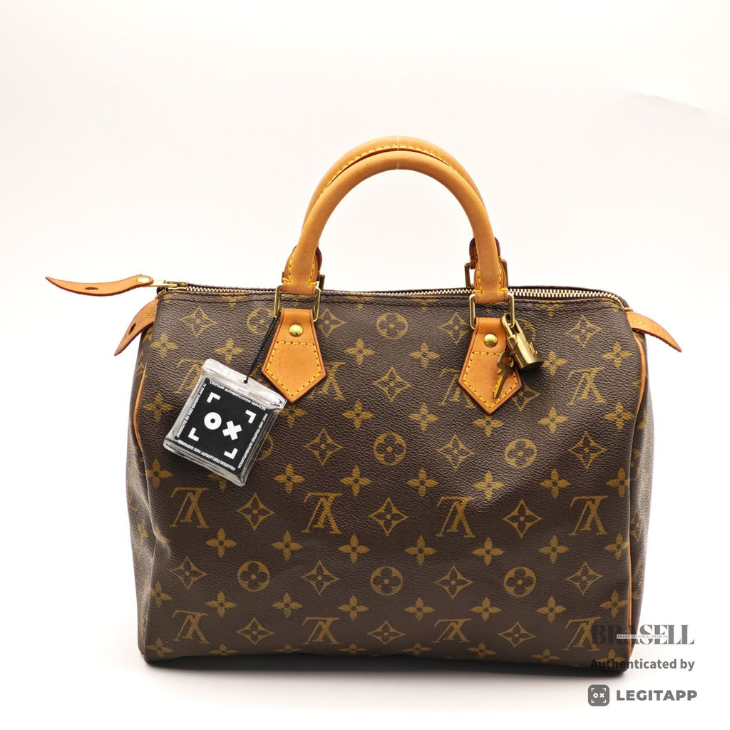 LOUIS VUITTON Speedy 30 M41108 Hand Bag Monogram Canvas Brown 【ImportFeeFREE】