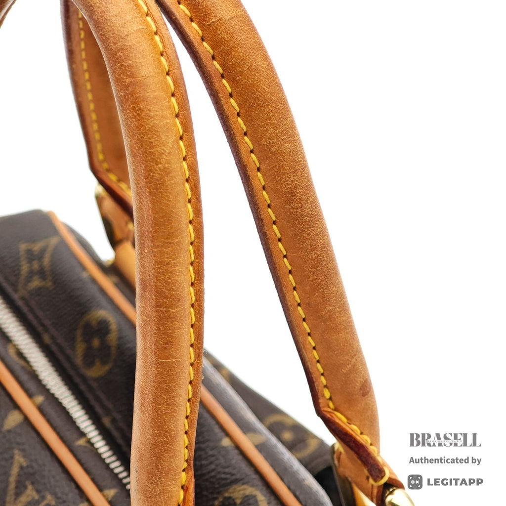 LOUIS VUITTON Monogram Manhattan PM Handbag Brown Unisex【ImportFeeFREE】