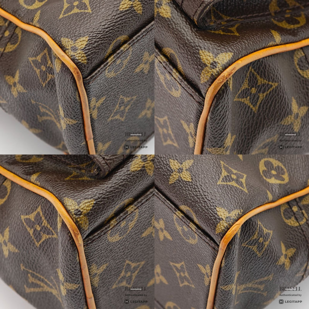 LOUIS VUITTON Monogram Manhattan PM Handbag Brown Unisex【ImportFeeFREE】