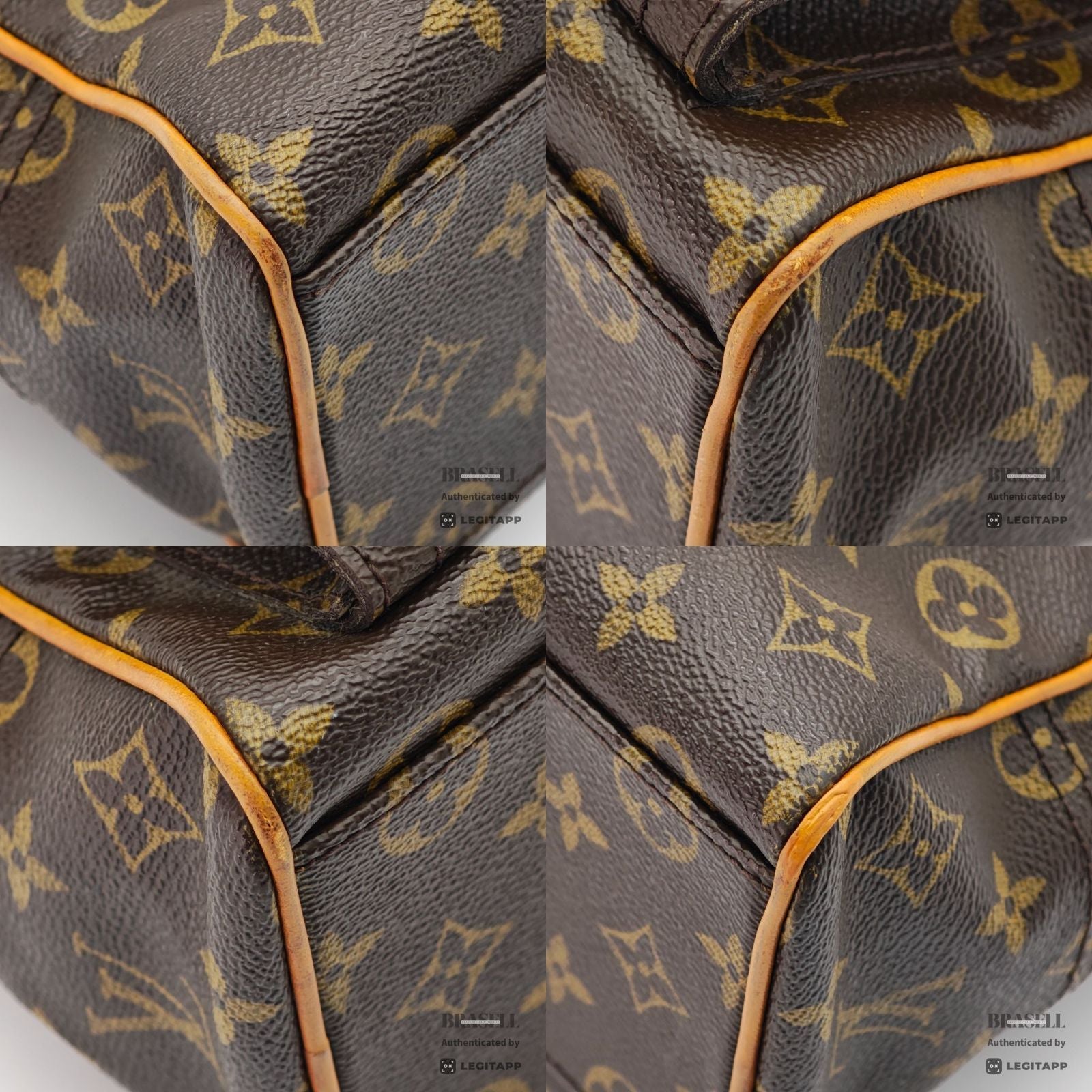LOUIS VUITTON Monogram Manhattan PM Handbag Brown Unisex【ImportFeeFREE】