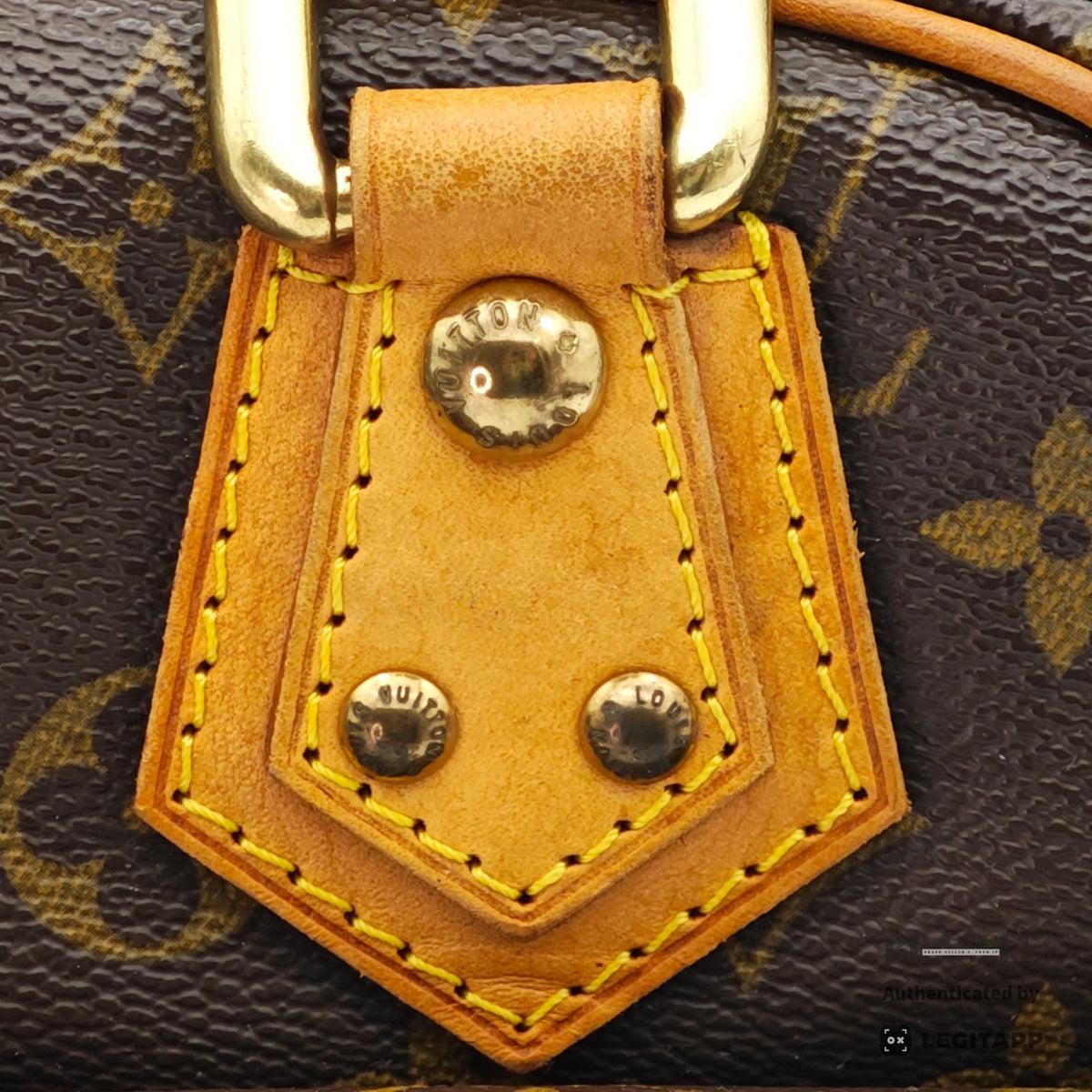 LOUIS VUITTON Monogram Manhattan PM Handbag Brown Unisex【ImportFeeFREE】