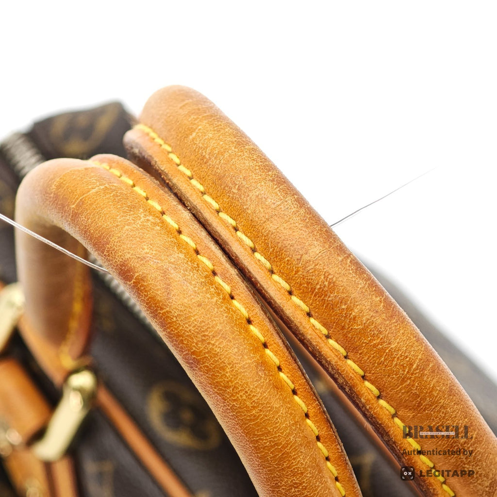 LOUIS VUITTON Monogram Manhattan PM Handbag Brown Unisex【ImportFeeFREE】