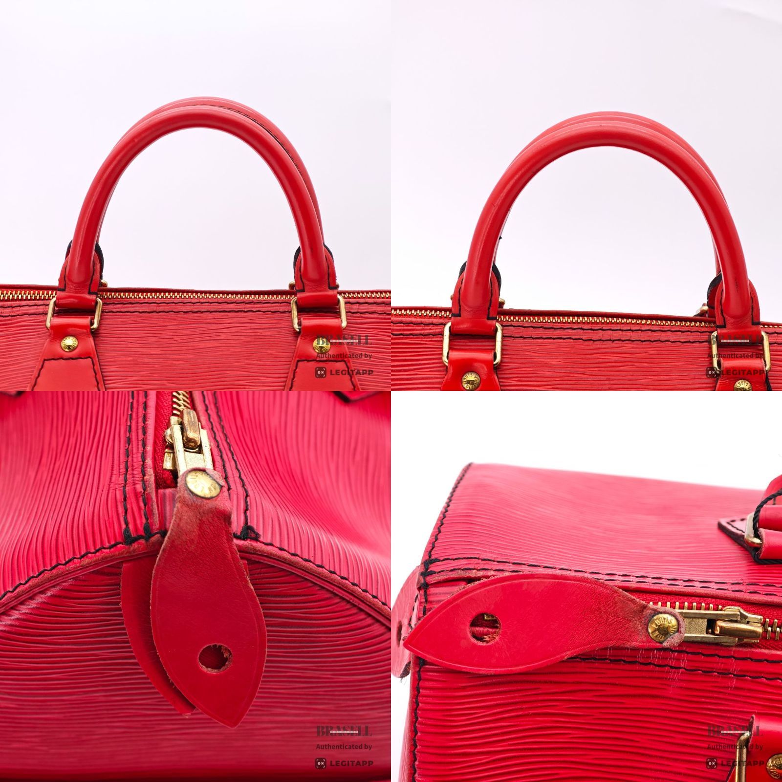 LOUIS VUITTON Speedy 30 Hand Bag Red M43007 Epi Leather VI0962 【ImportFeeFREE】
