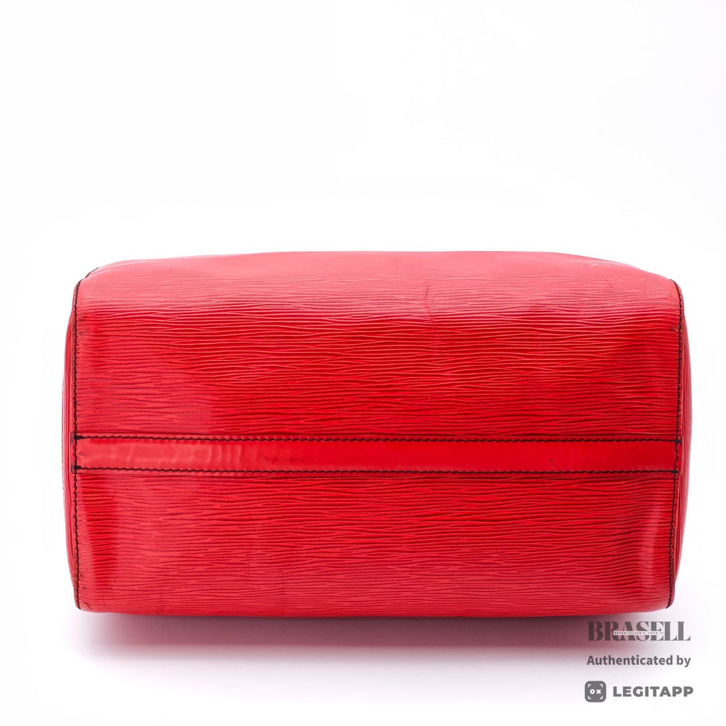 LOUIS VUITTON Speedy 30 Hand Bag Red M43007 Epi Leather VI0962 【ImportFeeFREE】