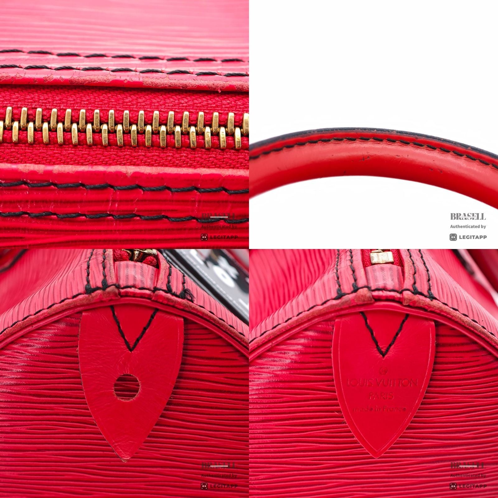 LOUIS VUITTON Speedy 30 Hand Bag Red M43007 Epi Leather VI0962 【ImportFeeFREE】