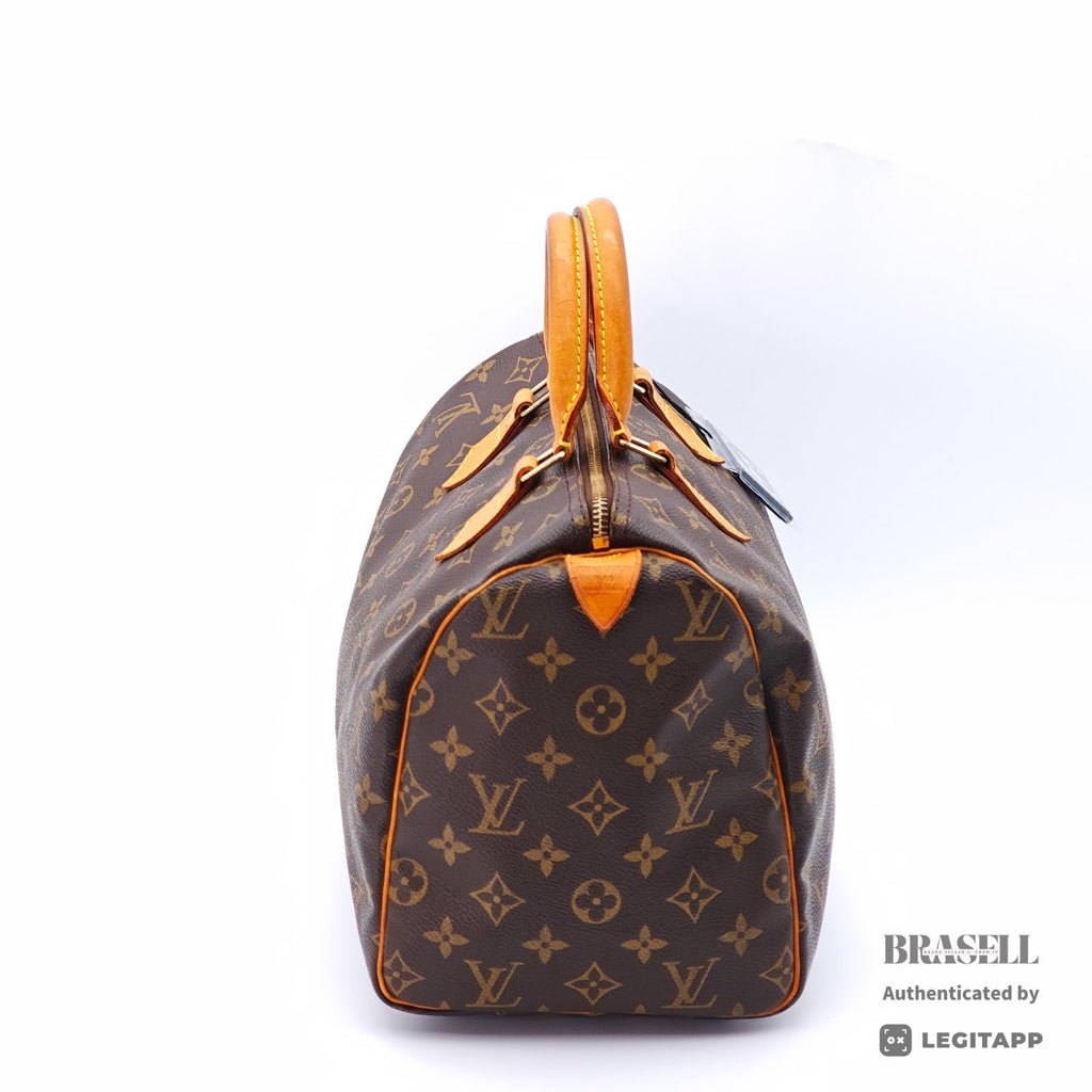 LOUIS VUITTON Speedy 30 M41526 Monogram Canvas Handbag Brown 【ImportFeeFREE】