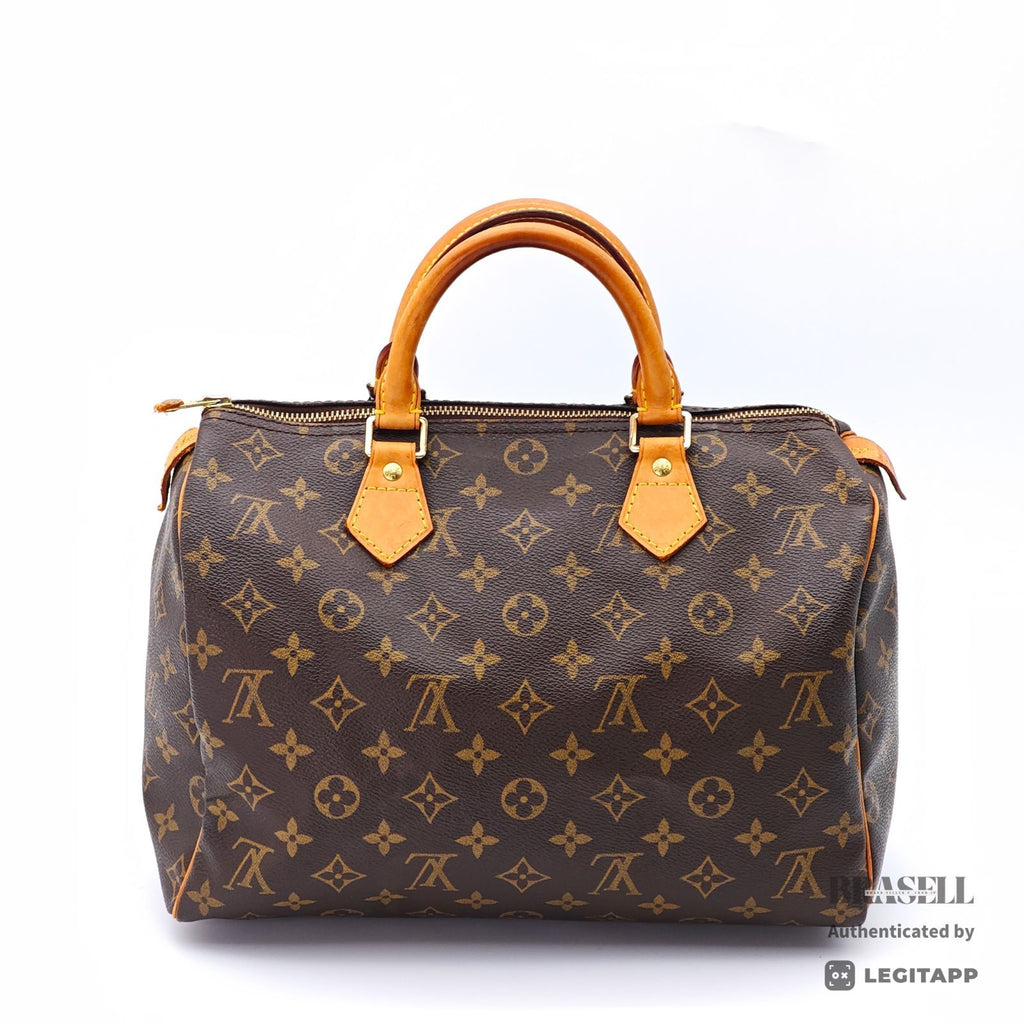 LOUIS VUITTON Speedy 30 M41526 Monogram Canvas Handbag Brown 【ImportFeeFREE】