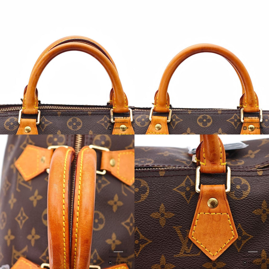 LOUIS VUITTON Speedy 30 M41526 Monogram Canvas Handbag Brown 【ImportFeeFREE】
