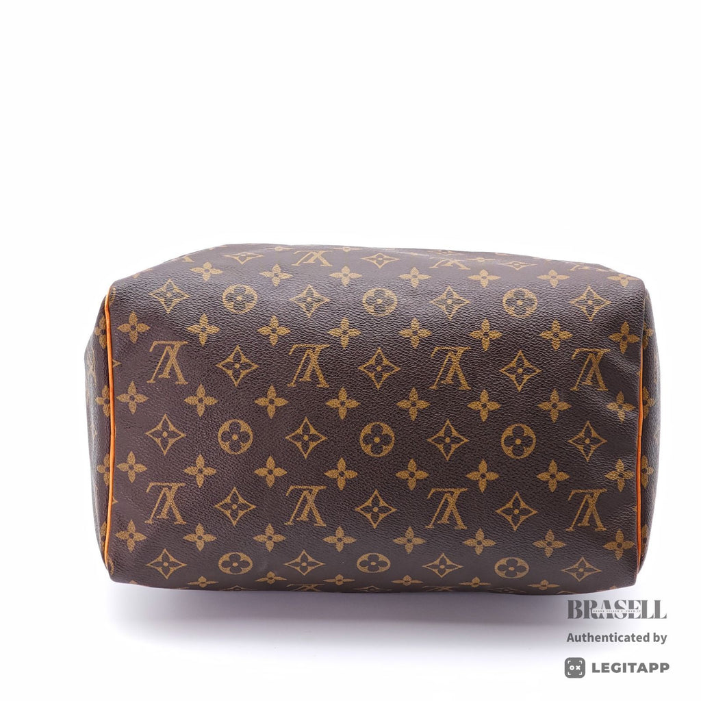 LOUIS VUITTON Speedy 30 M41526 Monogram Canvas Handbag Brown 【ImportFeeFREE】