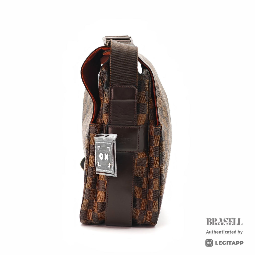 LOUIS VUITTON Naviglio N45255 Shoulder Bag Brown Damier Canvas 【ImportFeeFREE】