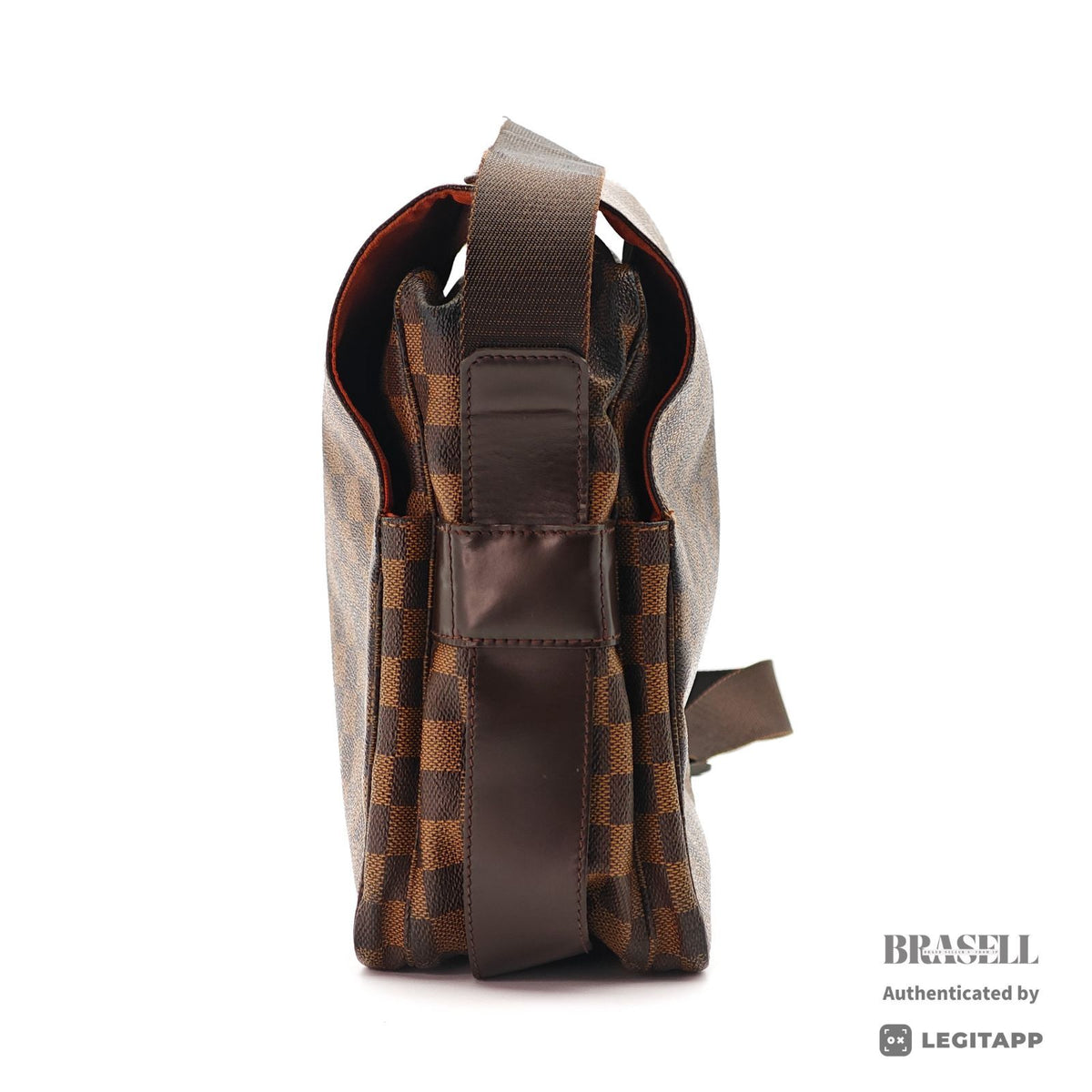 LOUIS VUITTON Naviglio N45255 Shoulder Bag Brown Damier Canvas 【ImportFeeFREE】