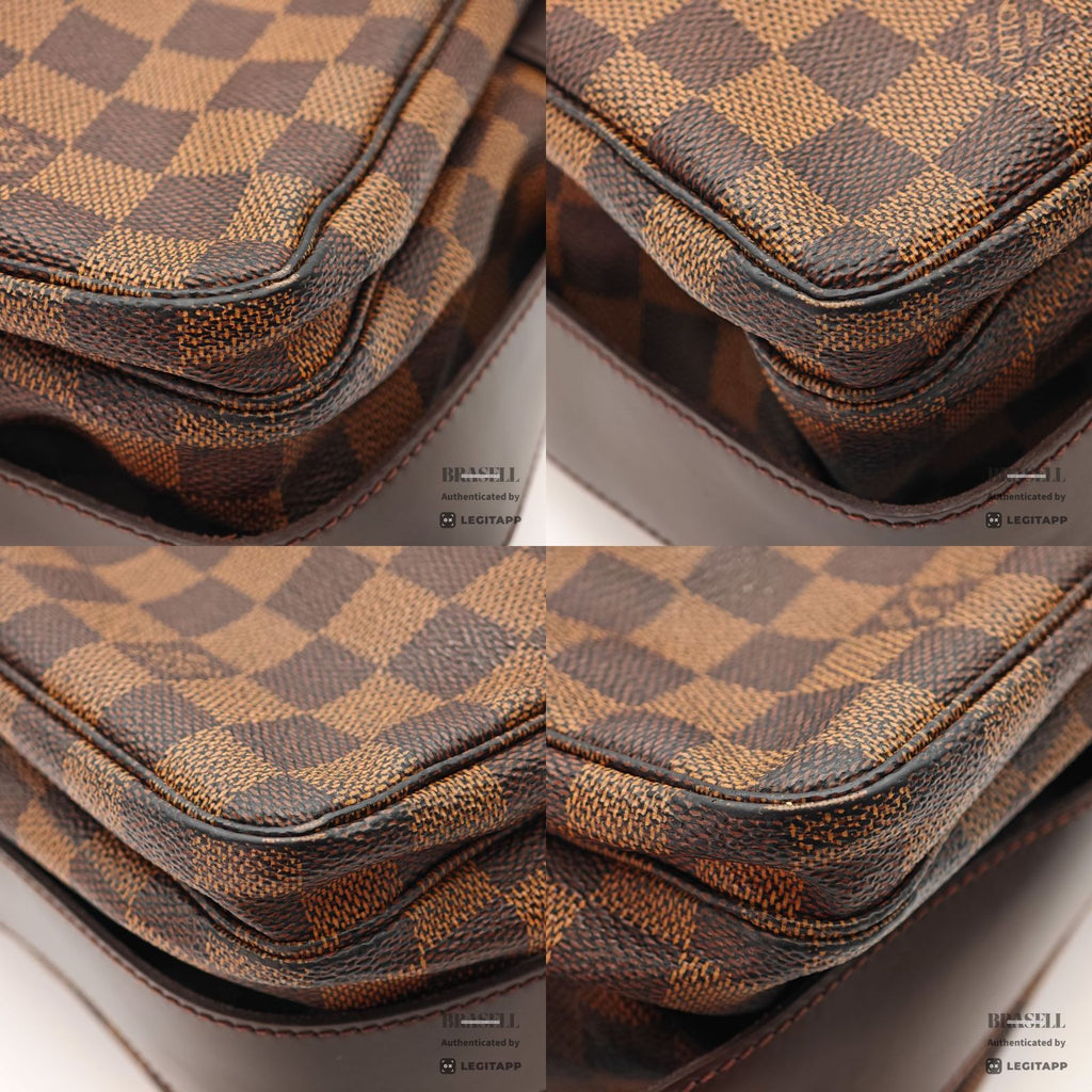 LOUIS VUITTON Naviglio N45255 Shoulder Bag Brown Damier Canvas 【ImportFeeFREE】