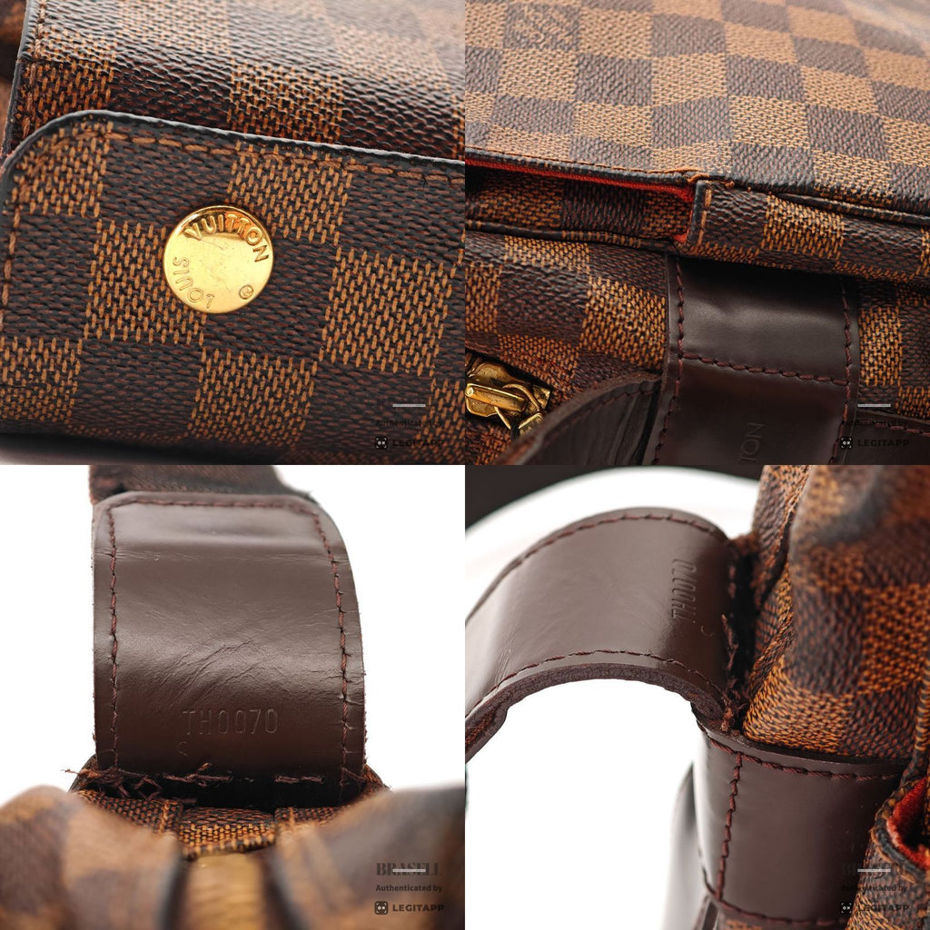 LOUIS VUITTON Naviglio N45255 Shoulder Bag Brown Damier Canvas 【ImportFeeFREE】