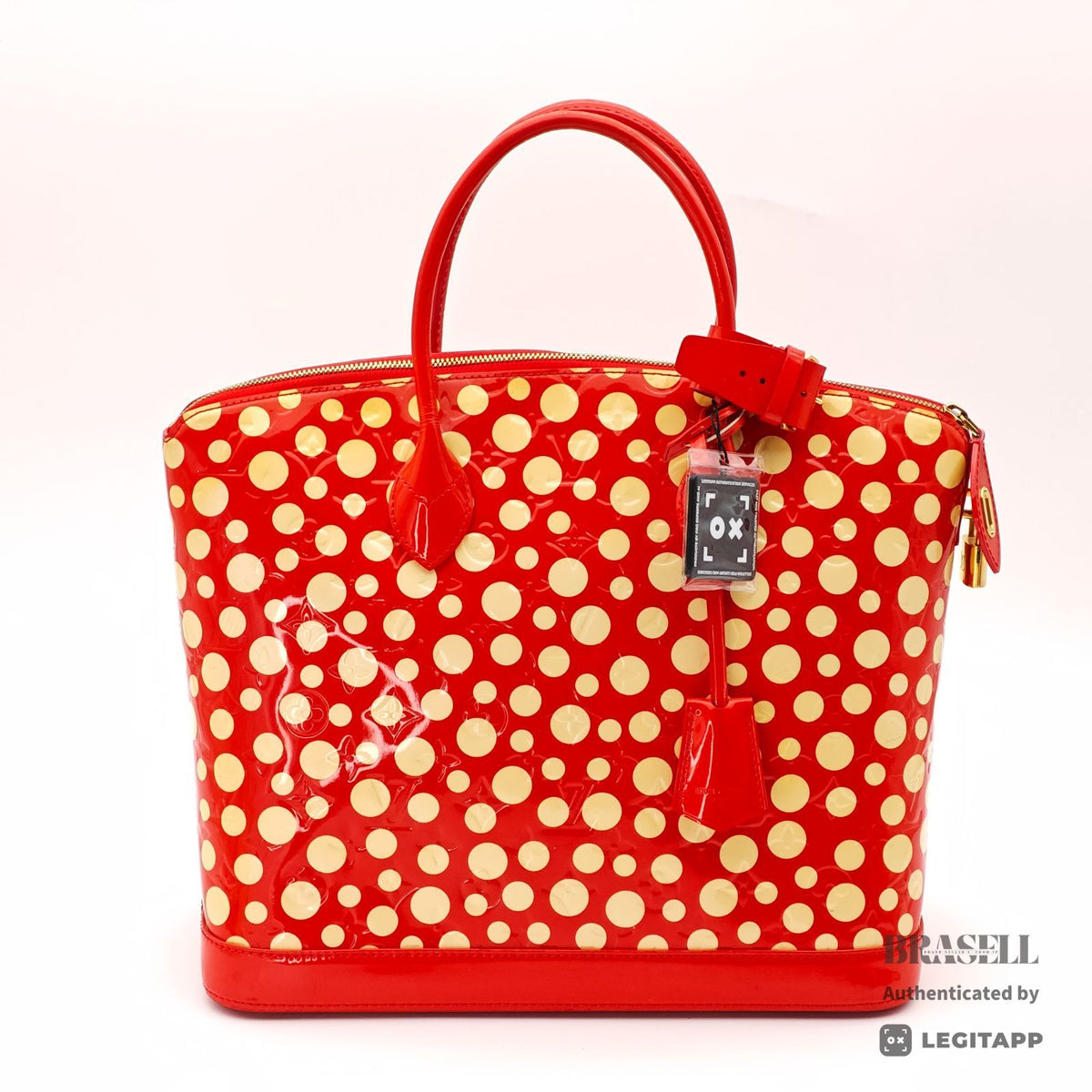 LOUIS VUITTON Yayoi Kusama Dot Infinity M91423 Handbag Red【ImportFeeFREE】