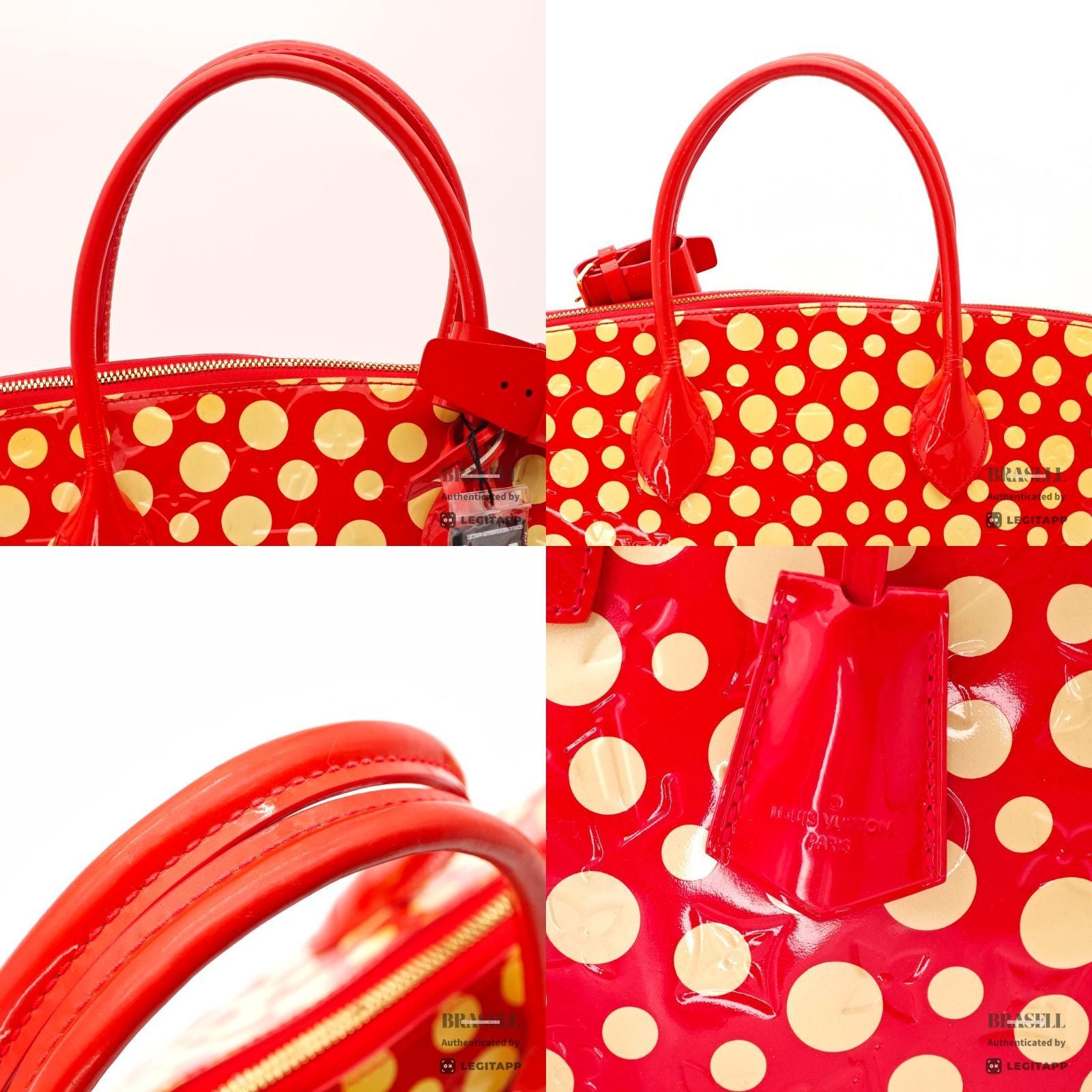 LOUIS VUITTON Yayoi Kusama Dot Infinity M91423 Handbag Red【ImportFeeFREE】