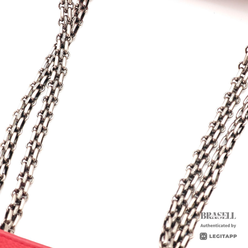 CHANEL 2.55 Chain Tote Bag Red Leather Bag Women's【ImportFeeFREE】