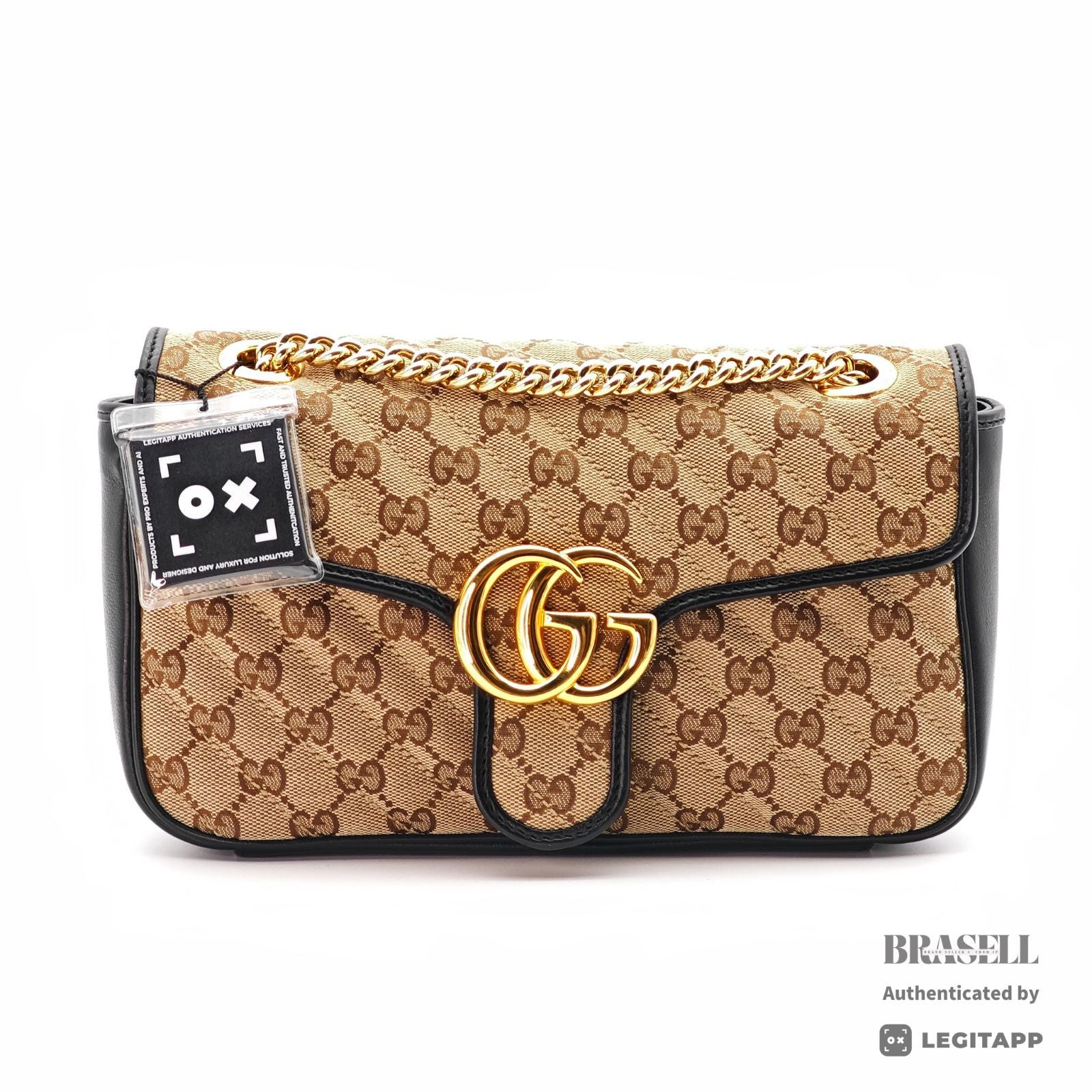 GUCCI GG Marmont 443497 Small Shoulder Bag Beige with Dust Bag【ImportFeeFREE】