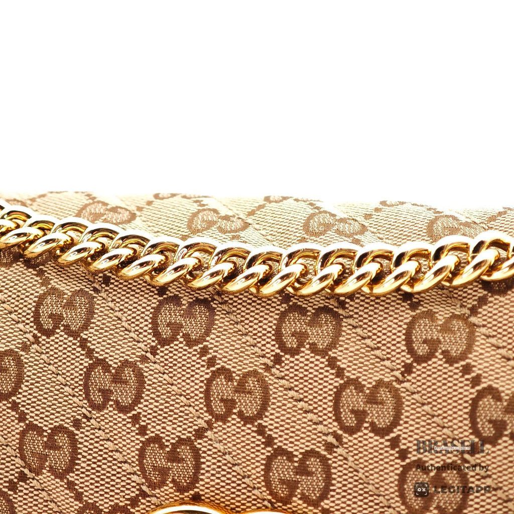GUCCI GG Marmont 443497 Small Shoulder Bag Beige with Dust Bag【ImportFeeFREE】