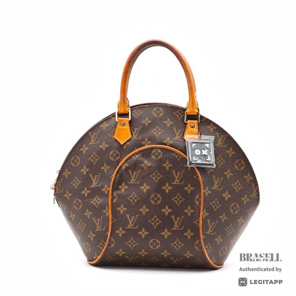 LOUIS VUITTON Monogram Ellipse MM M51126 Handbag Brown Women's【ImportFeeFREE】