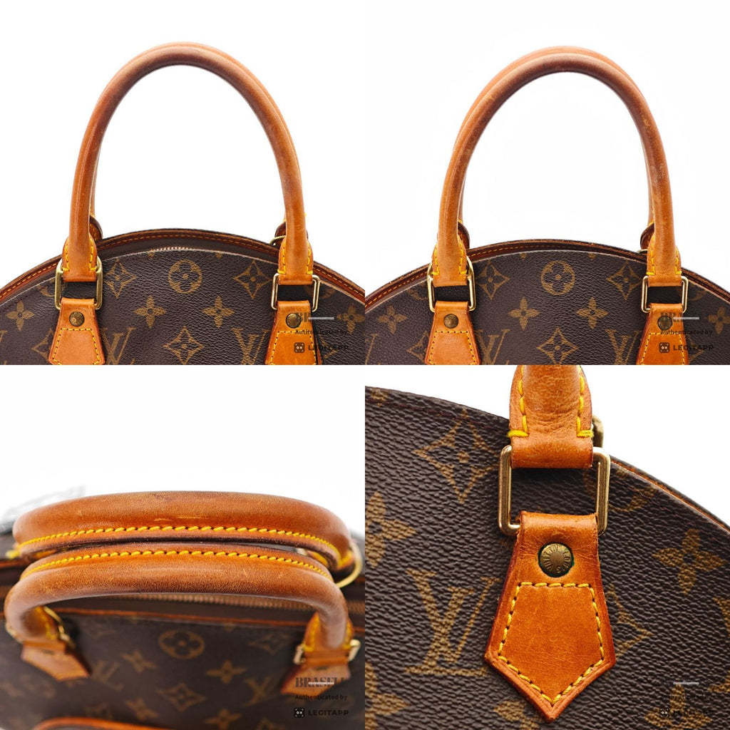LOUIS VUITTON Monogram Ellipse MM M51126 Handbag Brown Women's【ImportFeeFREE】