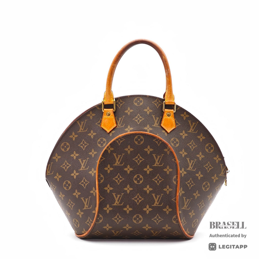 LOUIS VUITTON Monogram Ellipse MM M51126 Handbag Brown Women's【ImportFeeFREE】
