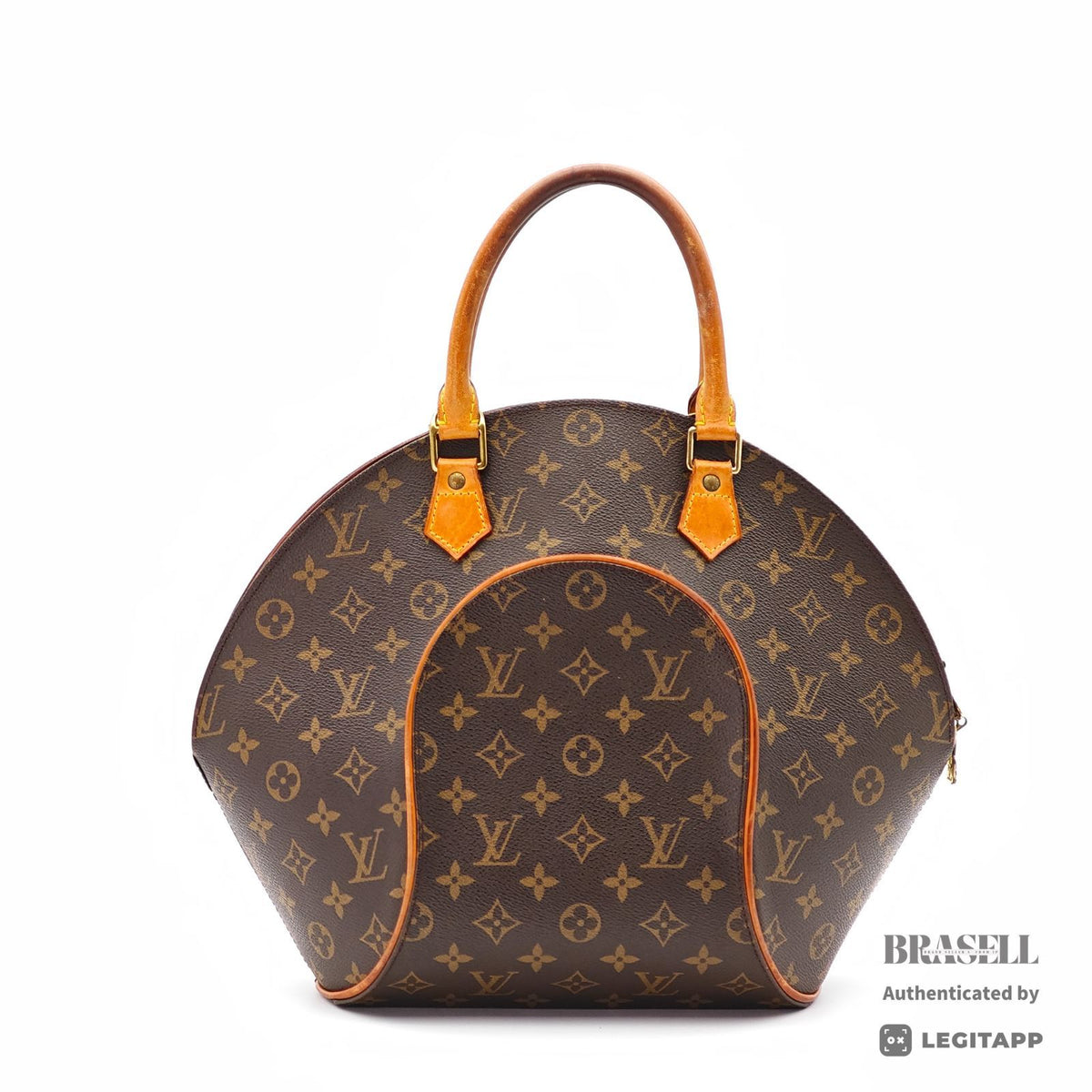LOUIS VUITTON Monogram Ellipse MM M51126 Handbag Brown Women's【ImportFeeFREE】