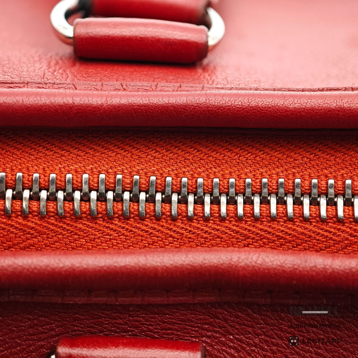 HERMES Trim 35 Shoulder Hand Bag Leather Red One Shoulder 【ImportFeeFREE】
