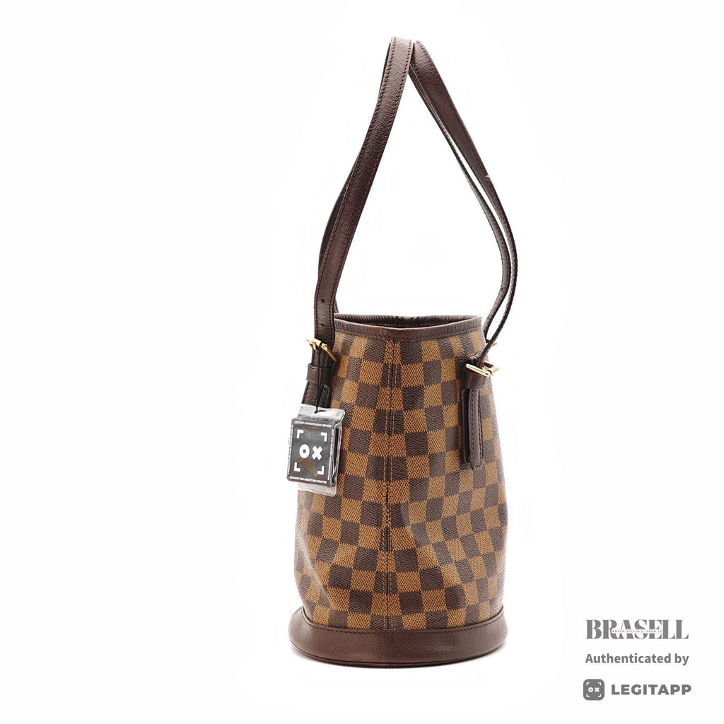 LOUIS VUITTON Damier Mare N42240 Tote Bag Brown Pouch 【ImportFeeFREE】