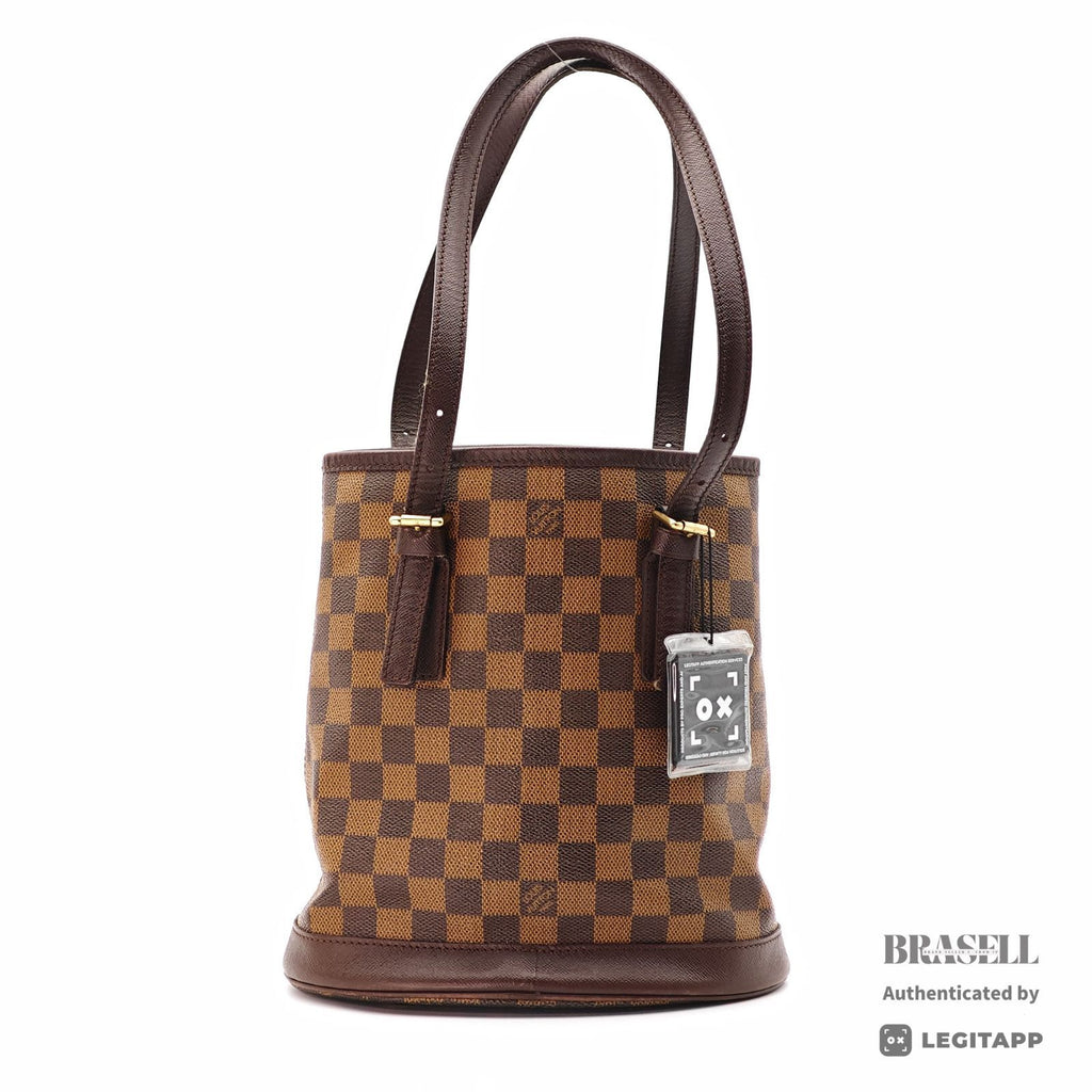 LOUIS VUITTON Damier Mare N42240 Tote Bag Brown Pouch 【ImportFeeFREE】