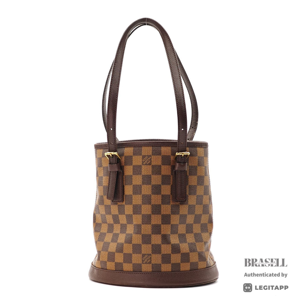 LOUIS VUITTON Damier Mare N42240 Tote Bag Brown Pouch 【ImportFeeFREE】
