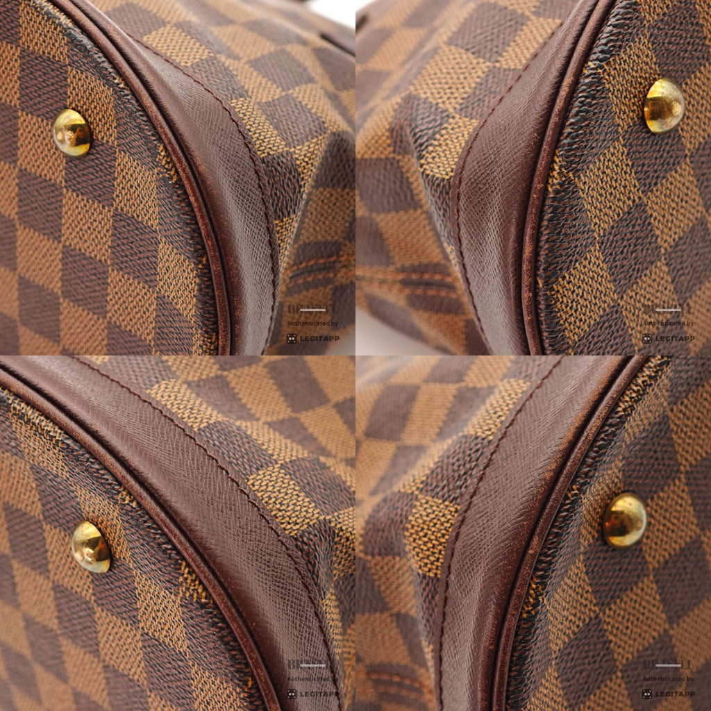 LOUIS VUITTON Damier Mare N42240 Tote Bag Brown Pouch 【ImportFeeFREE】