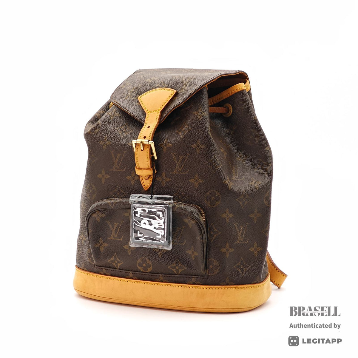 LOUIS VUITTON Monogram Montsouris MM M51136 Backpack Brown【ImportFeeFREE】