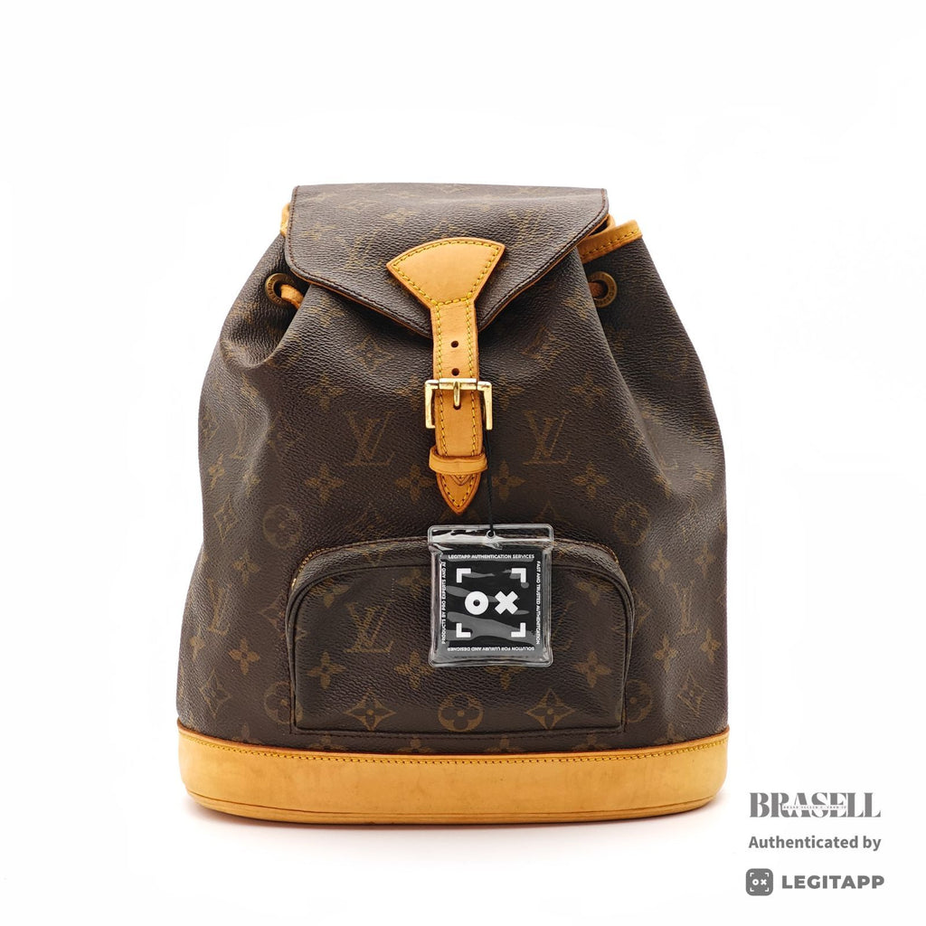 LOUIS VUITTON Monogram Montsouris MM M51136 Backpack Brown【ImportFeeFREE】