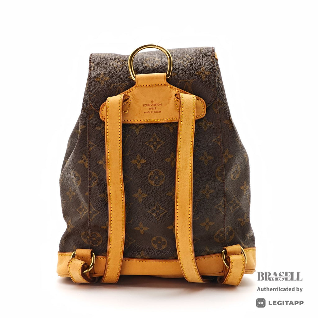 LOUIS VUITTON Monogram Montsouris MM M51136 Backpack Brown【ImportFeeFREE】
