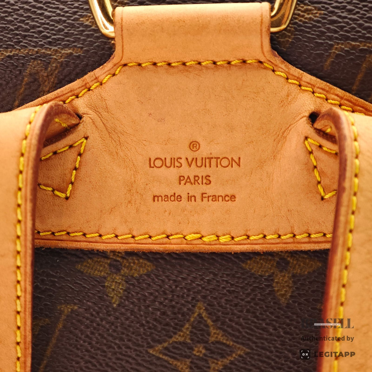 LOUIS VUITTON Monogram Montsouris MM M51136 Backpack Brown【ImportFeeFREE】