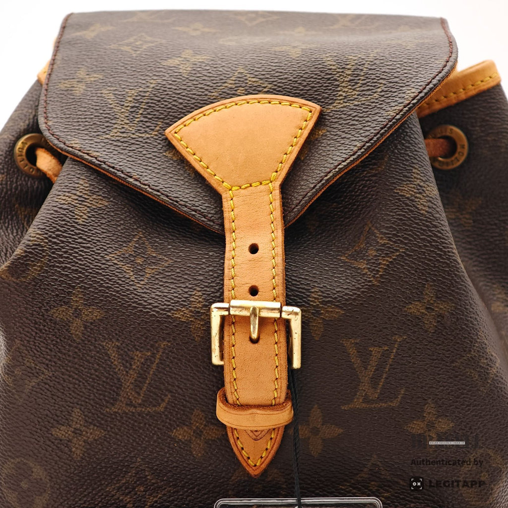 LOUIS VUITTON Monogram Montsouris MM M51136 Backpack Brown【ImportFeeFREE】
