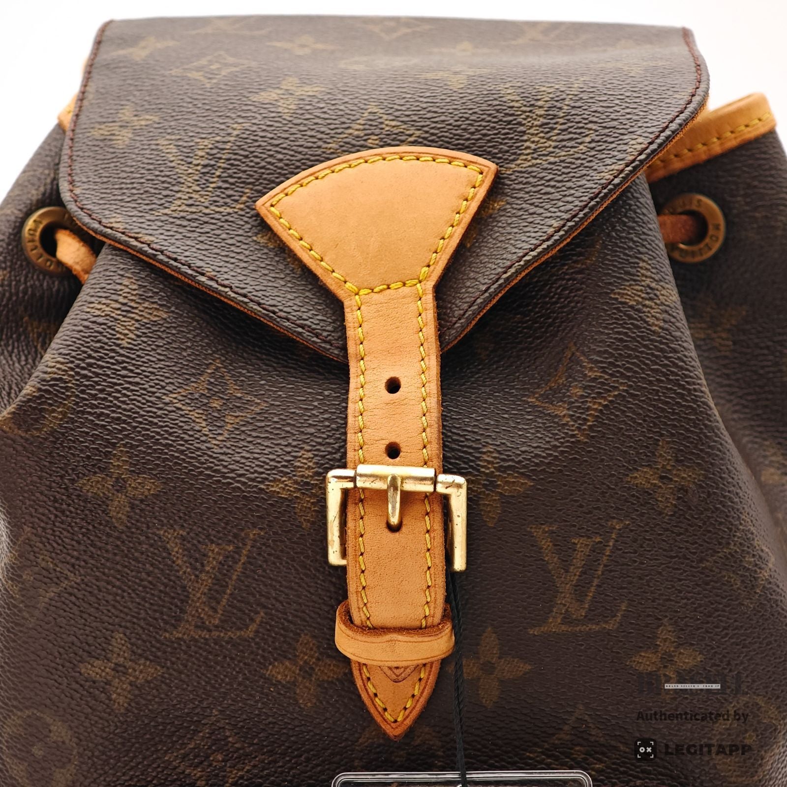 LOUIS VUITTON Monogram Montsouris MM M51136 Backpack Brown【ImportFeeFREE】