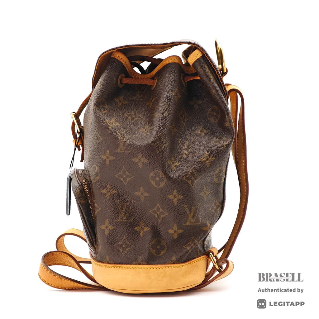 LOUIS VUITTON Monogram Montsouris MM M51136 Backpack Brown【ImportFeeFREE】