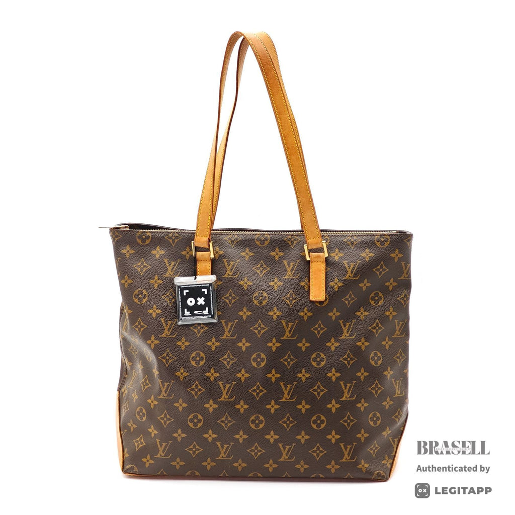 LOUIS VUITTON Monogram Cabas Mezzo M51151 Tote Bag Brown【ImportFeeFREE】