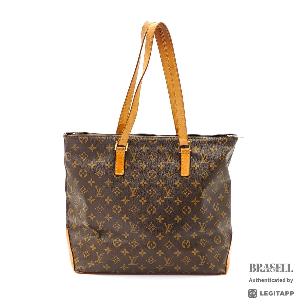 LOUIS VUITTON Monogram Cabas Mezzo M51151 Tote Bag Brown【ImportFeeFREE】