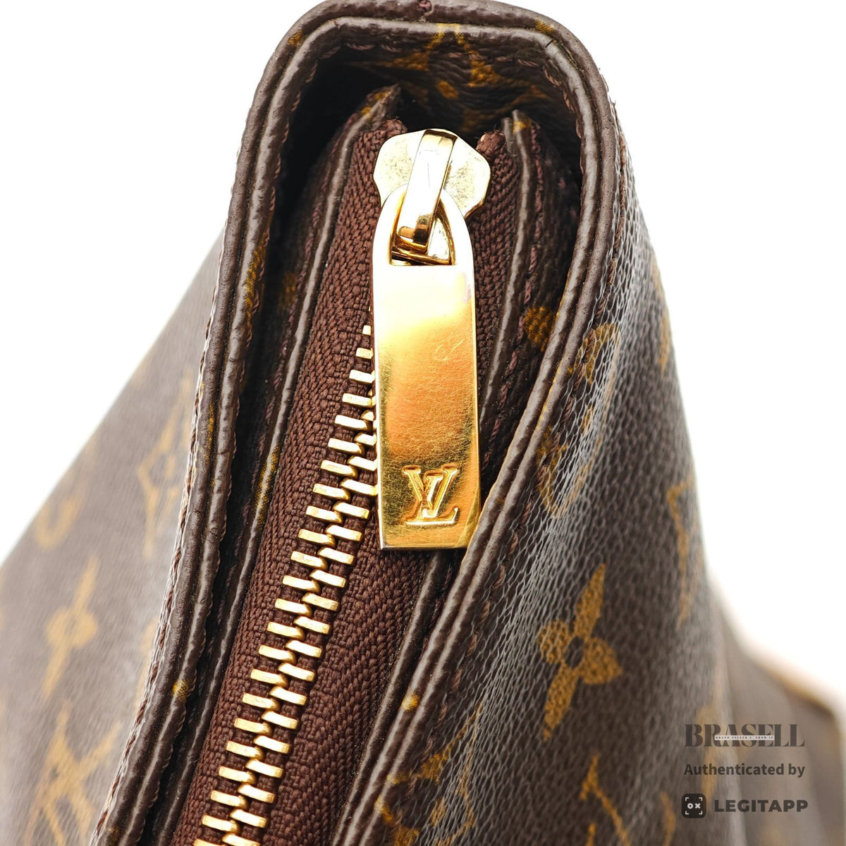 LOUIS VUITTON Monogram Cabas Mezzo M51151 Tote Bag Brown【ImportFeeFREE】